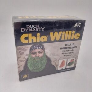 Duck Dynasty Chia Pet Willie Robertson Decorative Planter, Factory Sealed